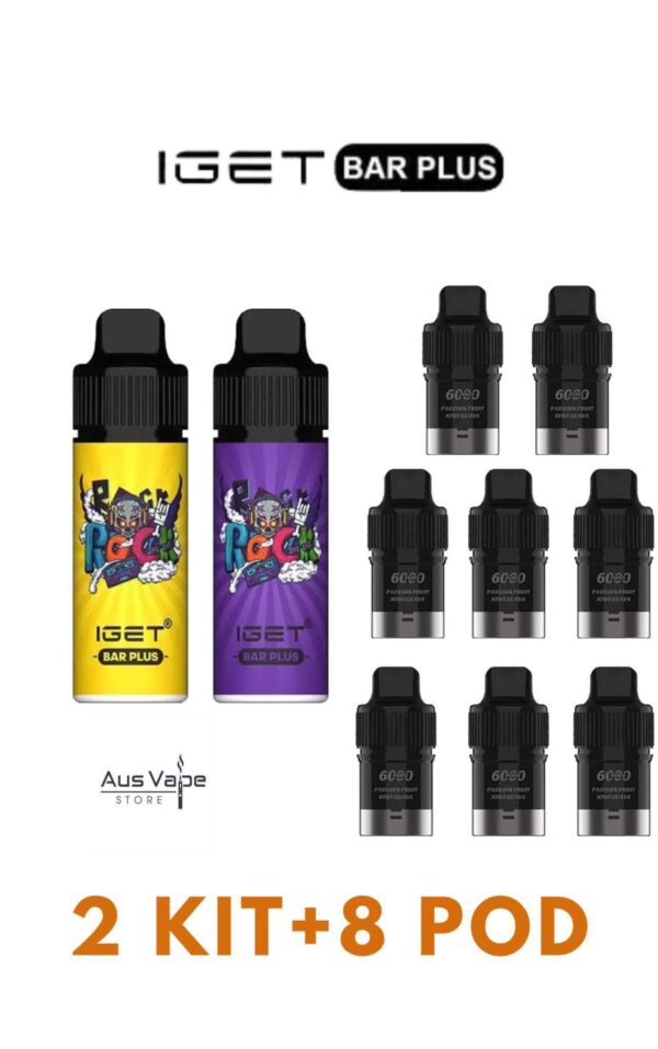 BULK SALE – 2 BAR PLUS + 8 POD REFILL – 6000 PUFFS